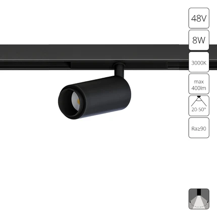 Магнитный трековый светильник Arte Lamp OPTIMA A7295PL-1BK